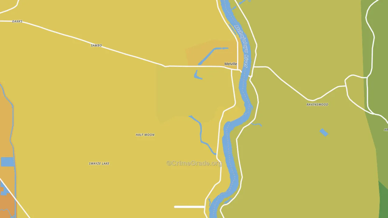 71353, LA Map of Vehicle Theft Rates