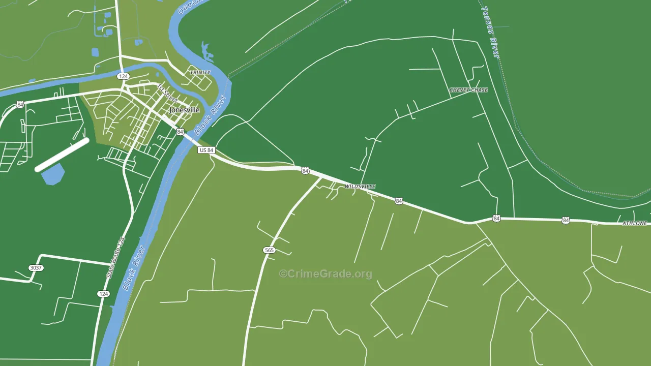 71377, LA Map of Vehicle Theft Rates