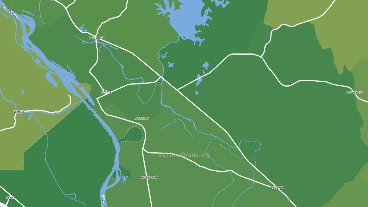 71417, LA Map of Vehicle Theft Rates