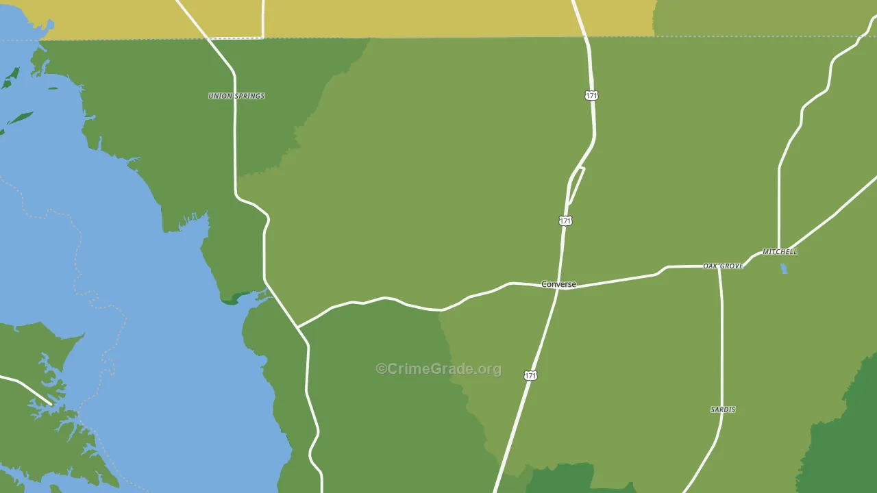 71419, LA Map of Vehicle Theft Rates