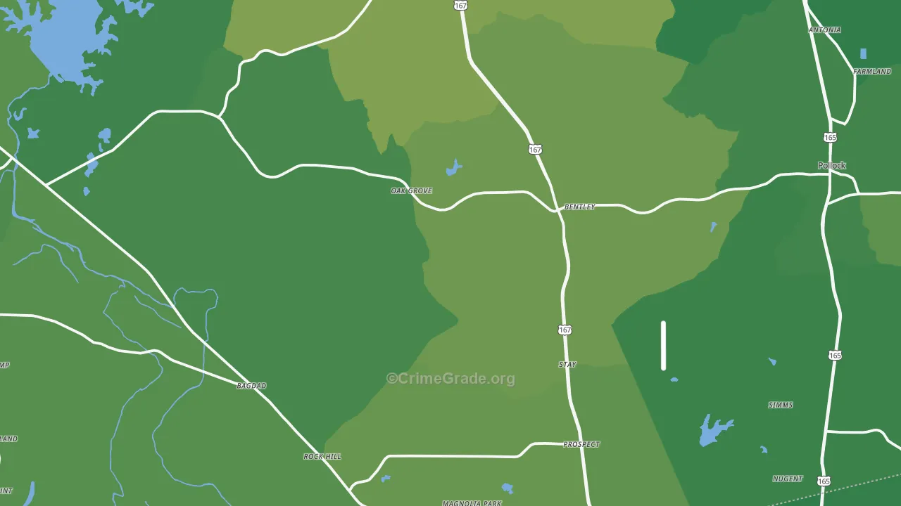 71423, LA Map of Vehicle Theft Rates