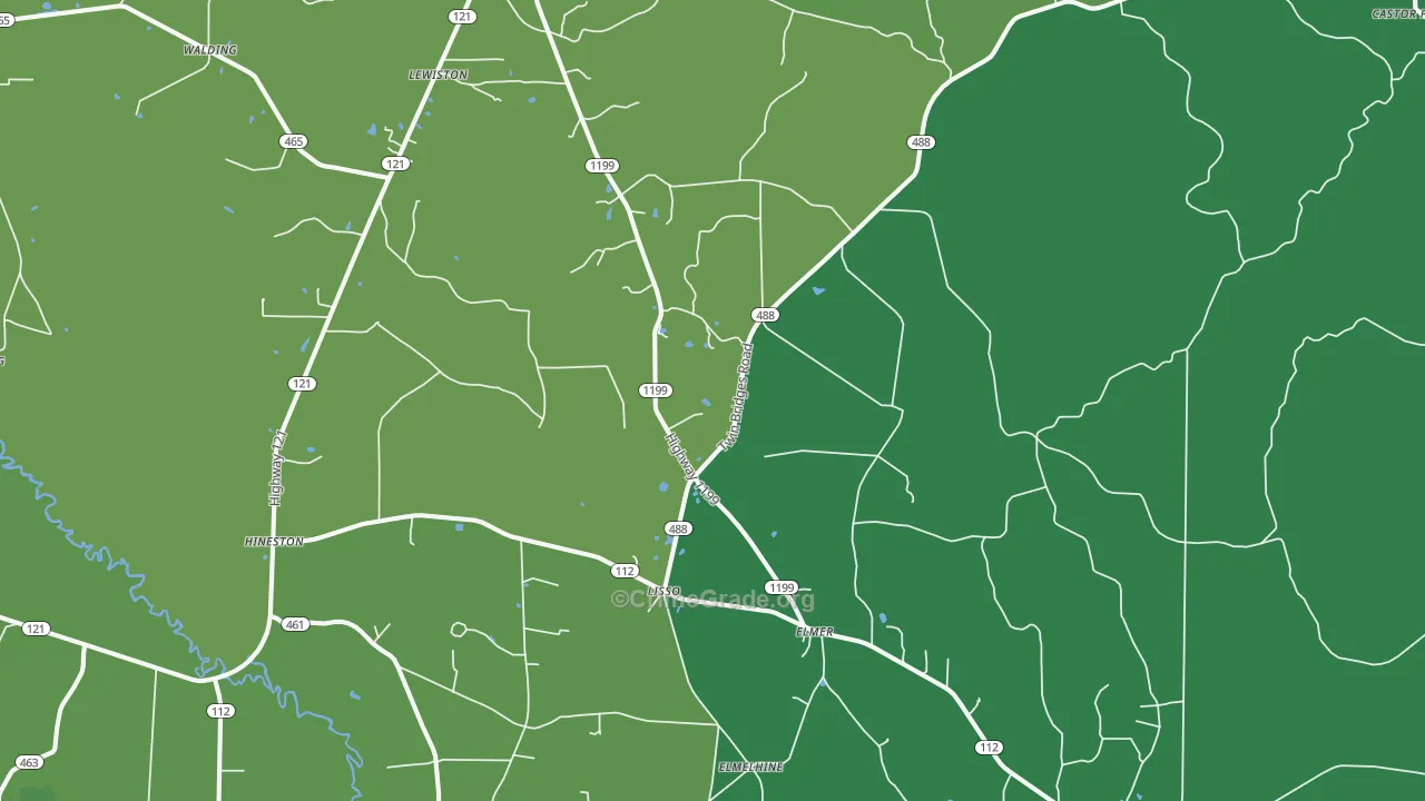 71424, LA Map of Vehicle Theft Rates