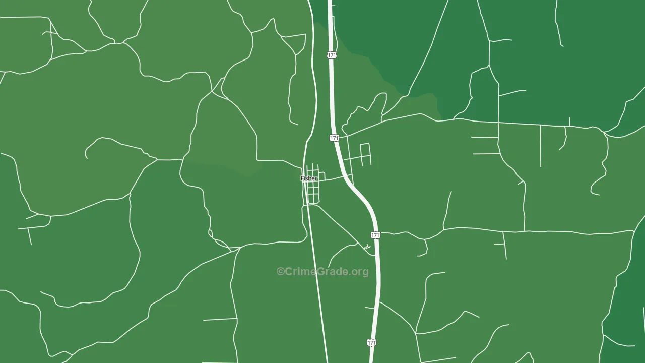 71426, LA Map of Vehicle Theft Rates