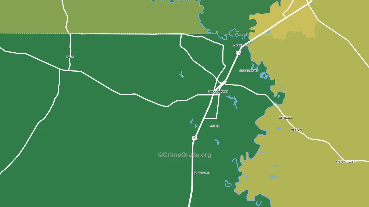 71432, LA Map of Vehicle Theft Rates