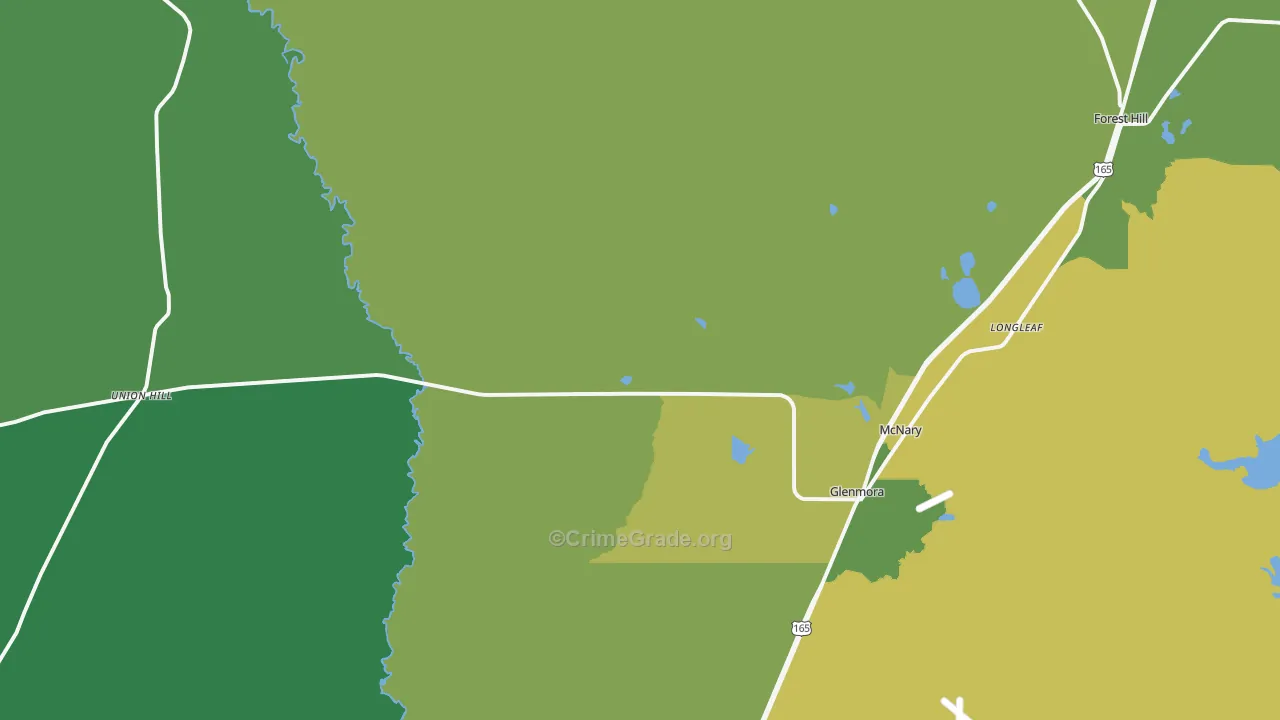 71433, LA Map of Vehicle Theft Rates
