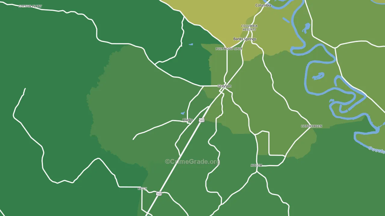 71435, LA Map of Vehicle Theft Rates