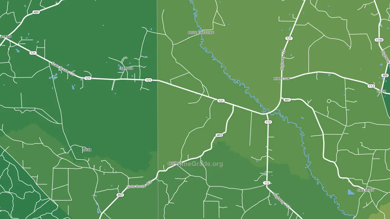 71438, LA Map of Vehicle Theft Rates