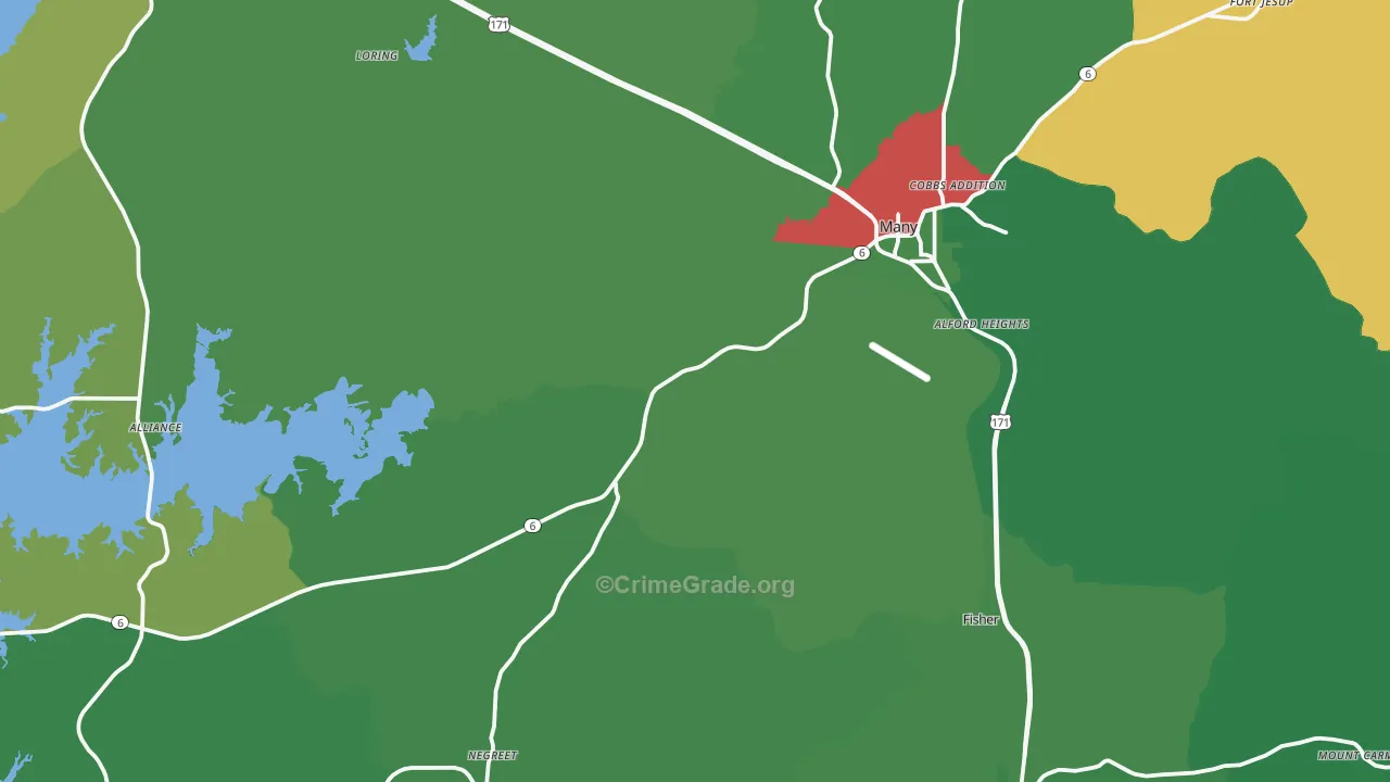 71449, LA Map of Vehicle Theft Rates