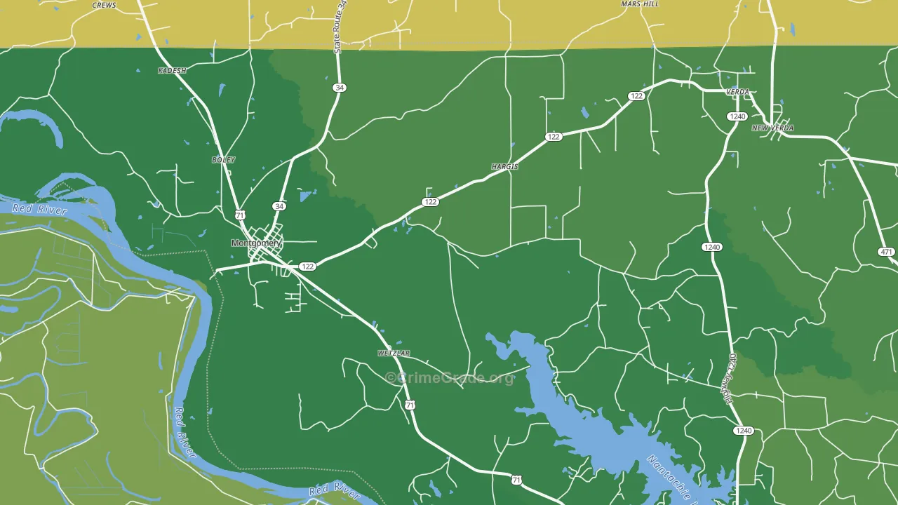 71454, LA Map of Vehicle Theft Rates