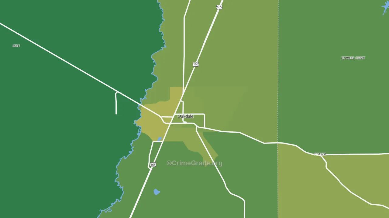 71463, LA Map of Vehicle Theft Rates