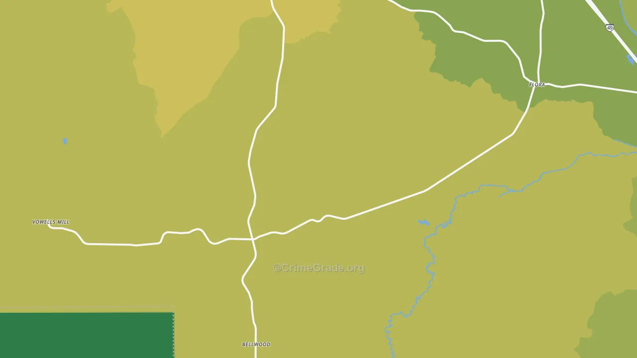 71468, LA Map of Vehicle Theft Rates