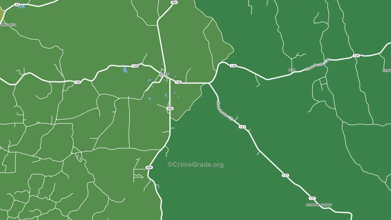71473, LA Map of Vehicle Theft Rates