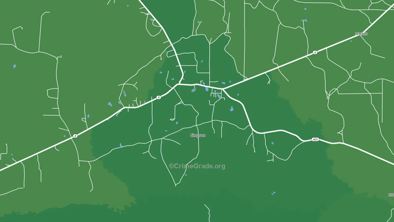 71474, LA Map of Vehicle Theft Rates