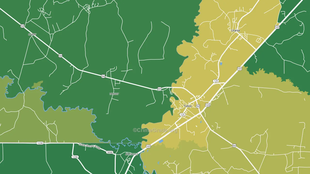 71479, LA Map of Vehicle Theft Rates