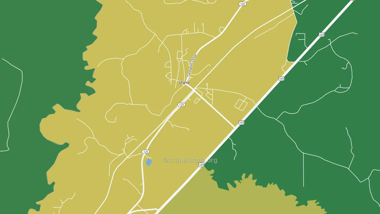 71480, LA Map of Vehicle Theft Rates
