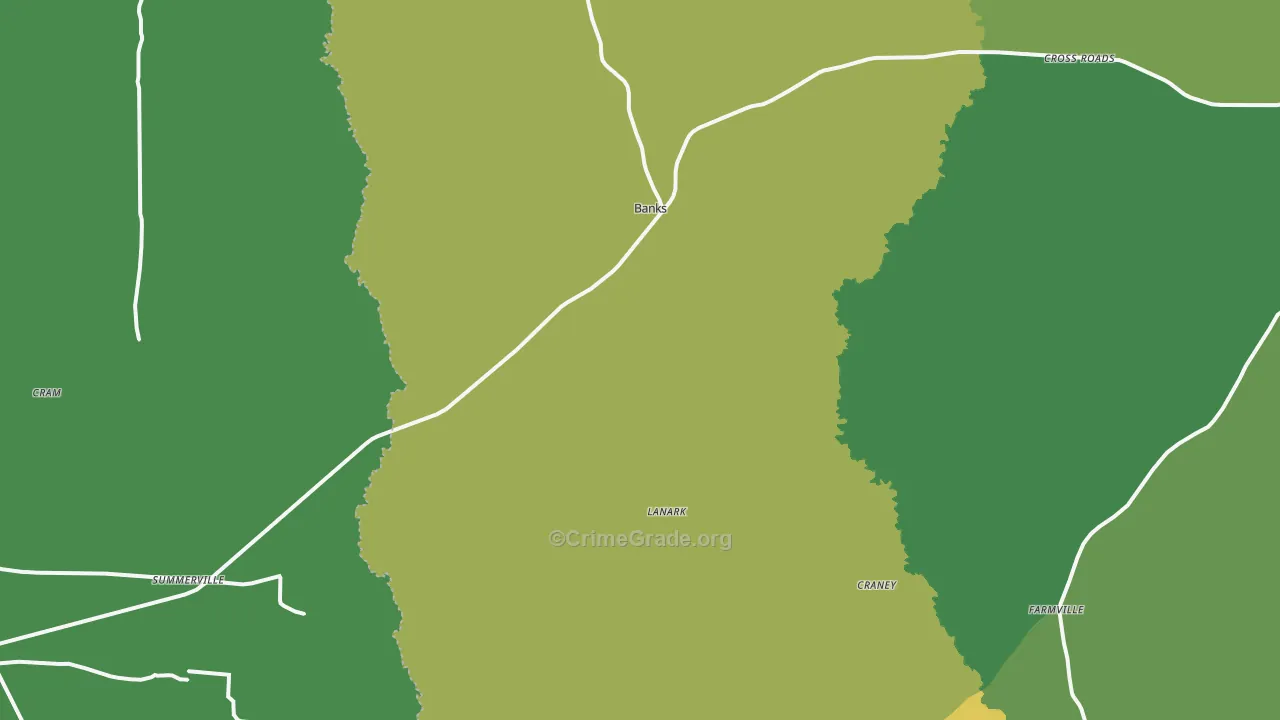 71631, AR Map of Vehicle Theft Rates