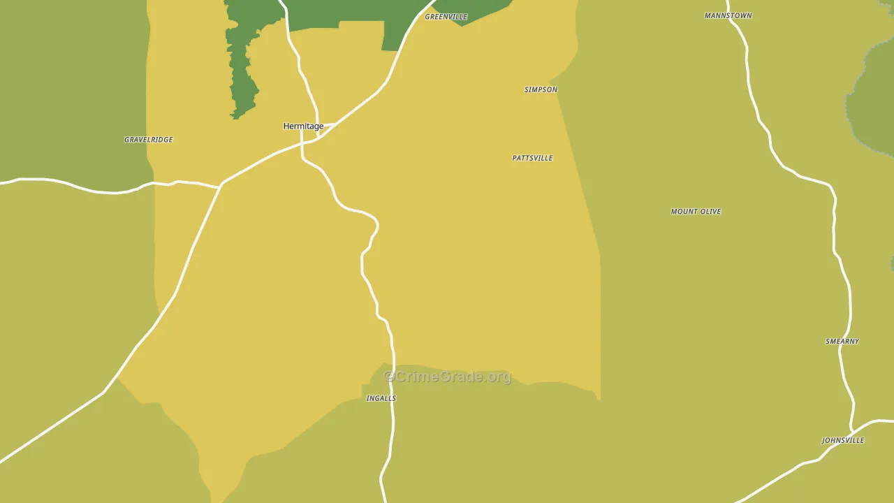 71647, AR Map of Vehicle Theft Rates