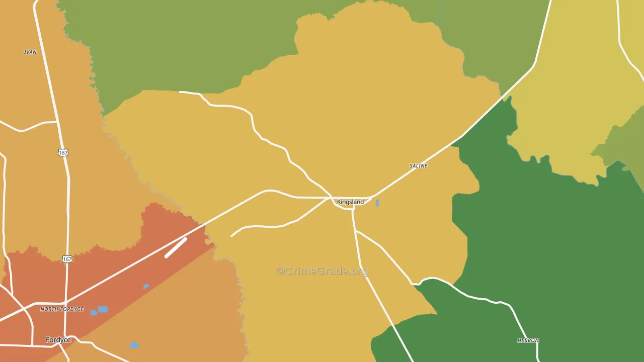 71652, AR Map of Vehicle Theft Rates