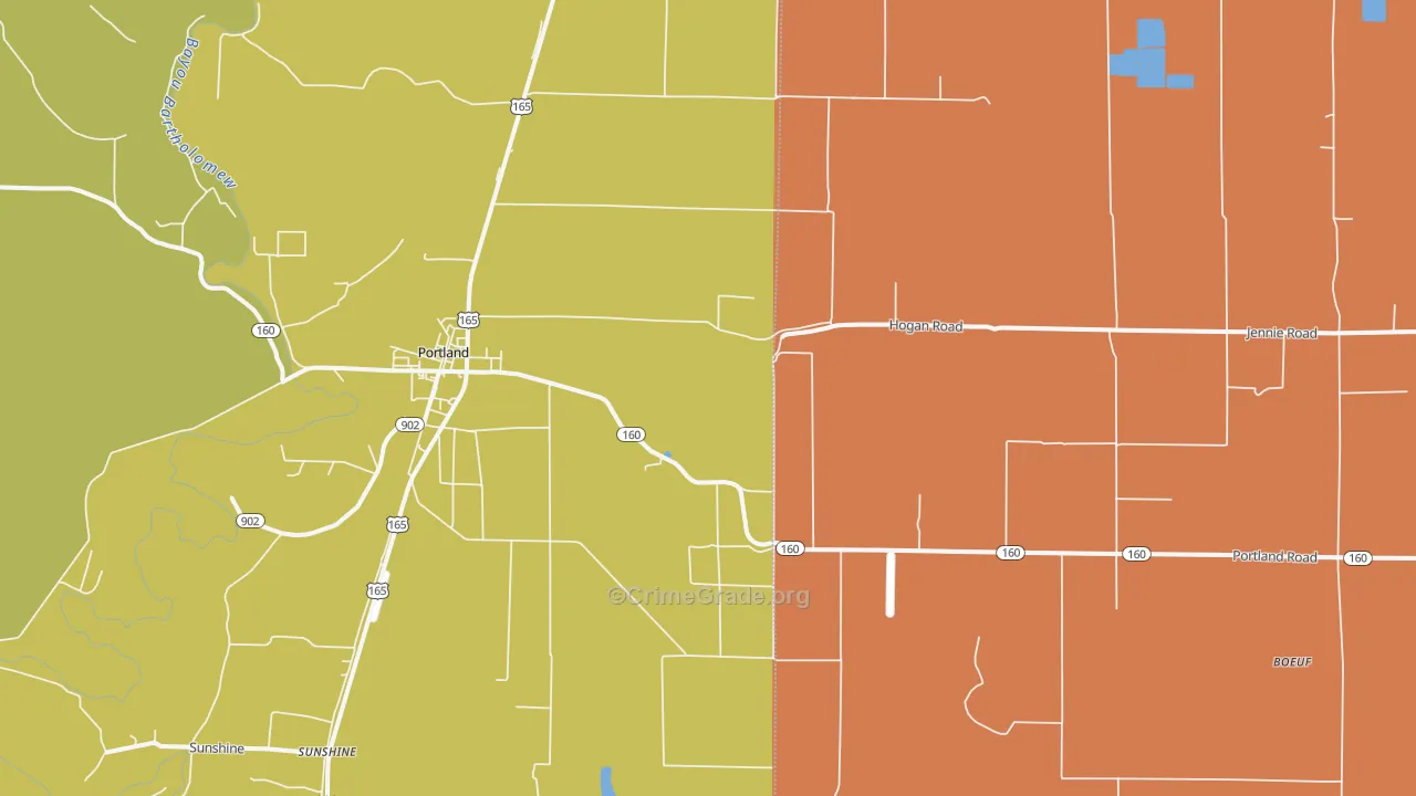 71663, AR Map of Vehicle Theft Rates