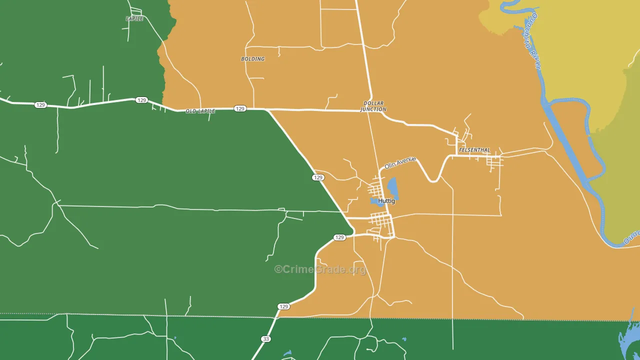 71747, AR Map of Vehicle Theft Rates