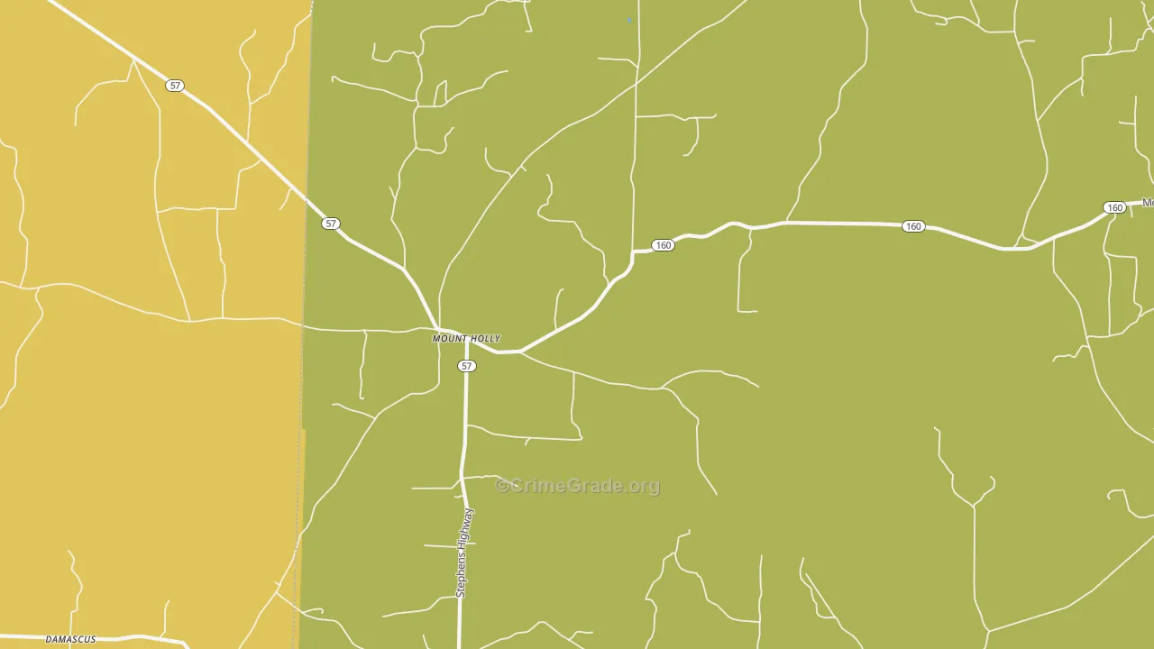 71758, AR Map of Vehicle Theft Rates