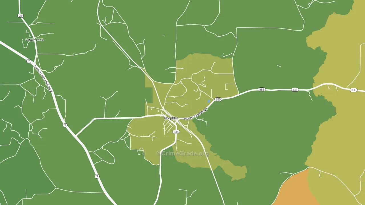 71759, AR Map of Vehicle Theft Rates