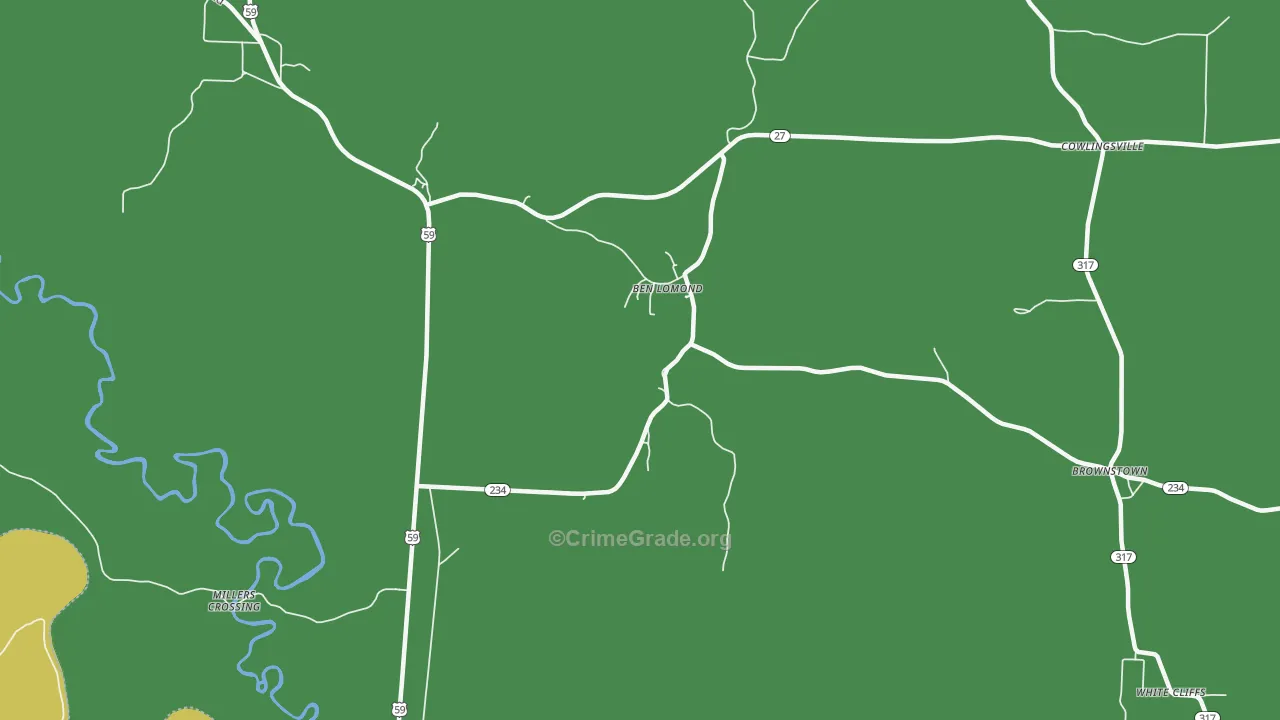 71823, AR Map of Vehicle Theft Rates