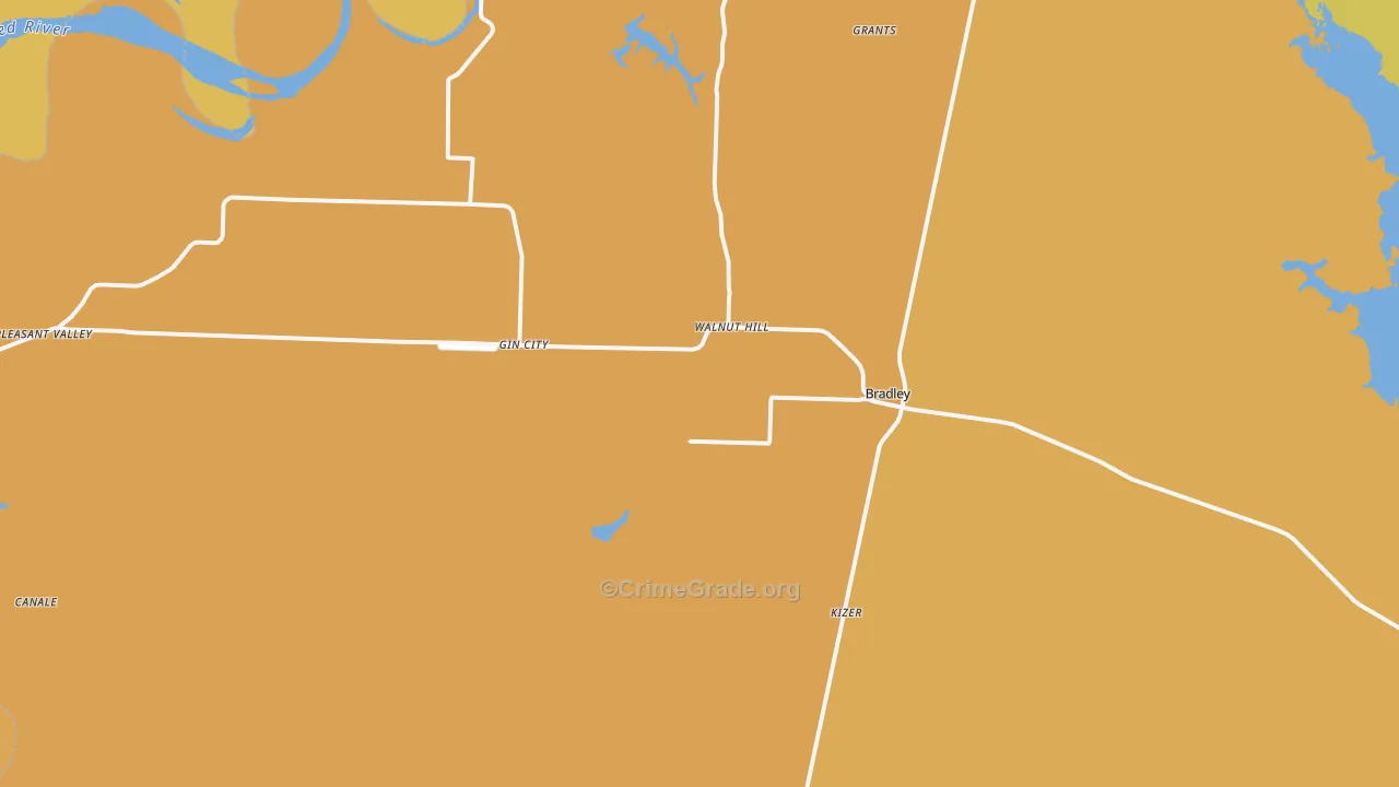 71826, AR Map of Vehicle Theft Rates