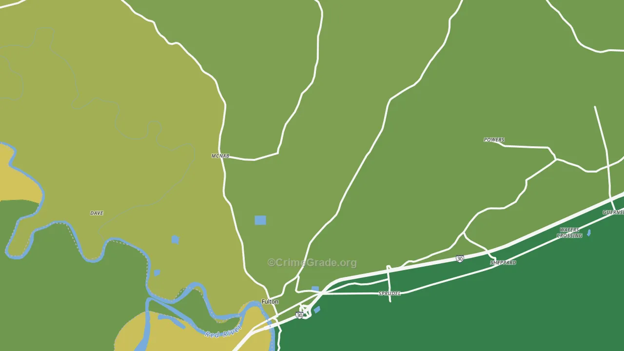 71838, AR Map of Vehicle Theft Rates