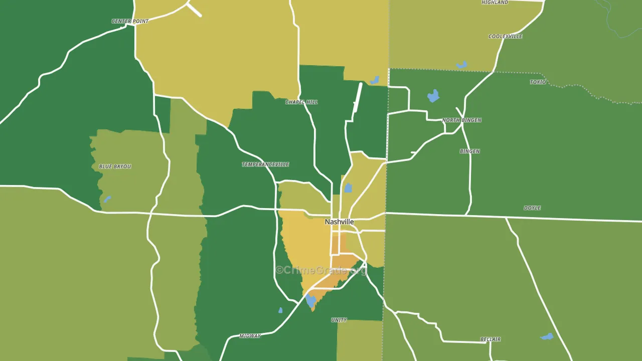 71852, AR Map of Vehicle Theft Rates