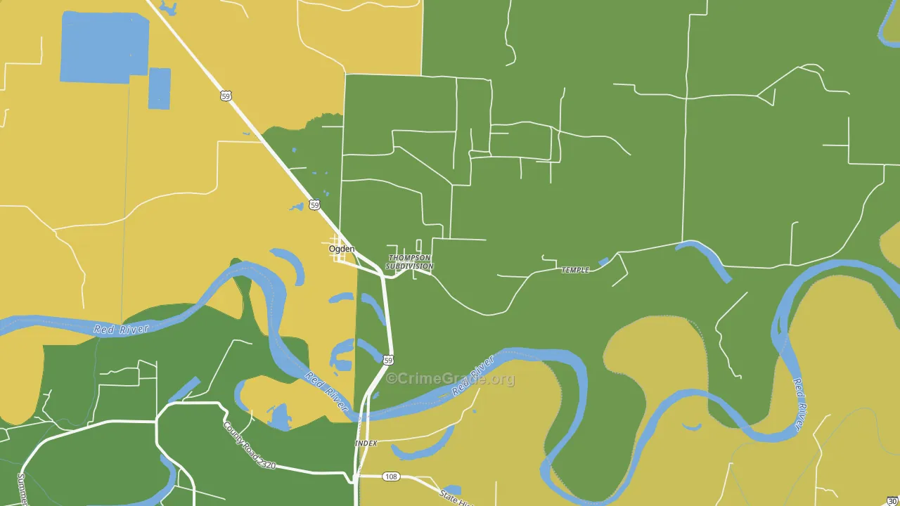71853, AR Map of Vehicle Theft Rates