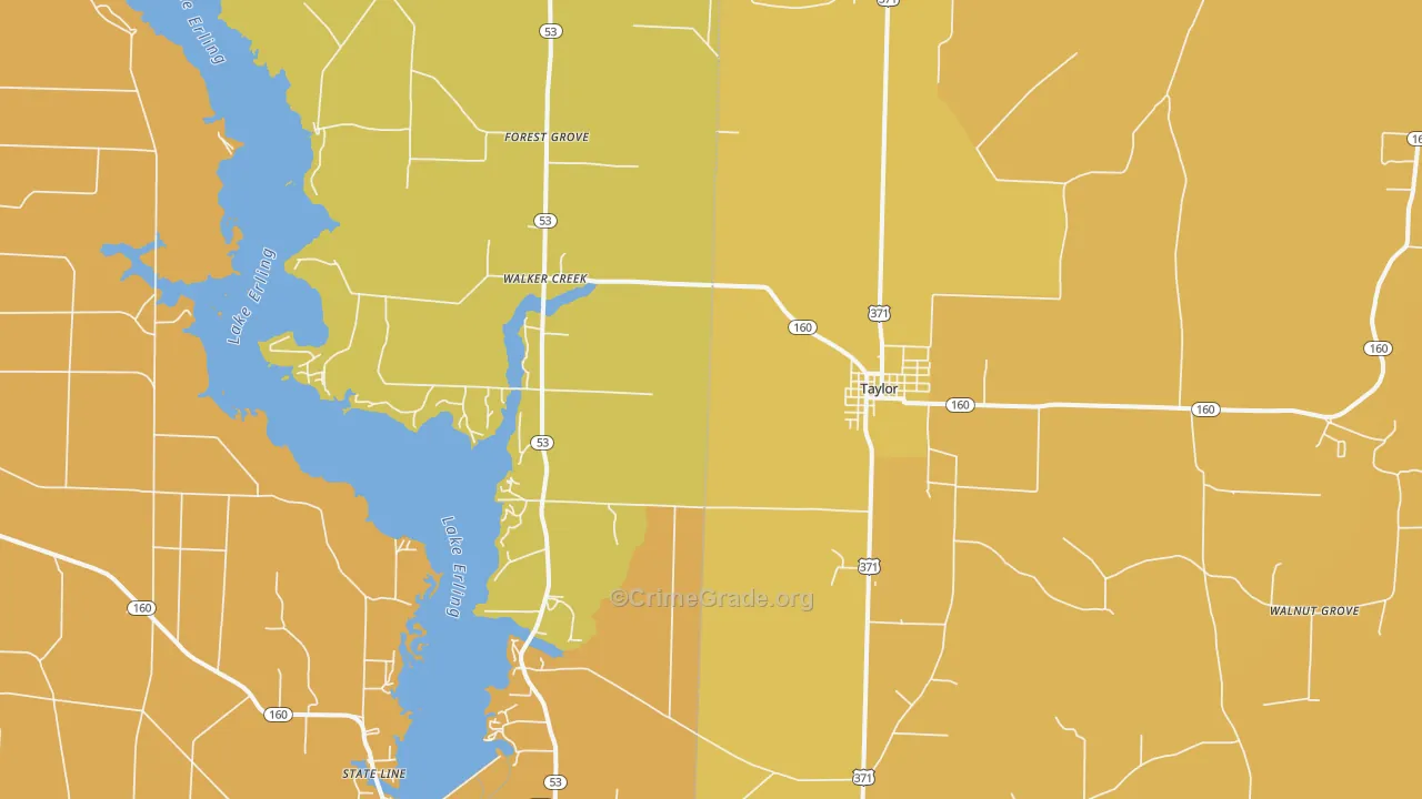 71861, AR Map of Vehicle Theft Rates