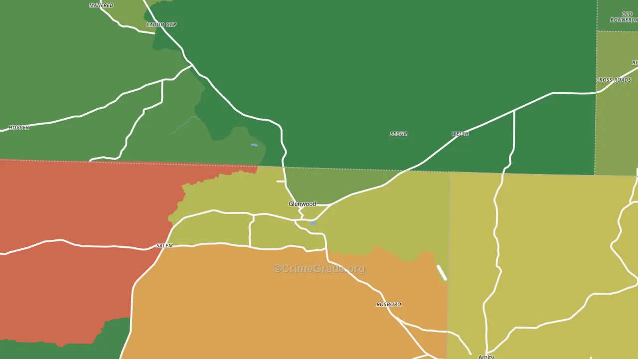 71943, AR Map of Vehicle Theft Rates