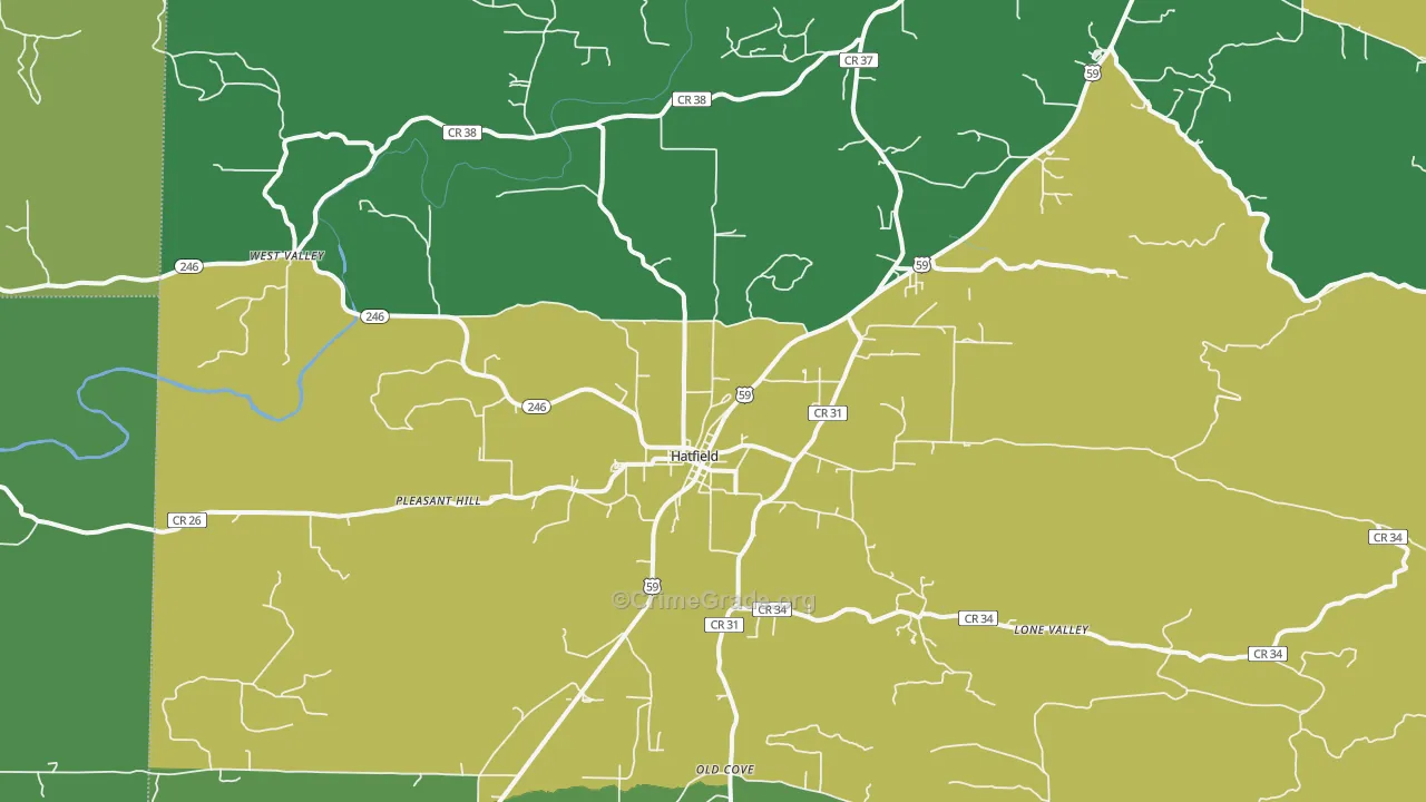 71945, AR Map of Vehicle Theft Rates