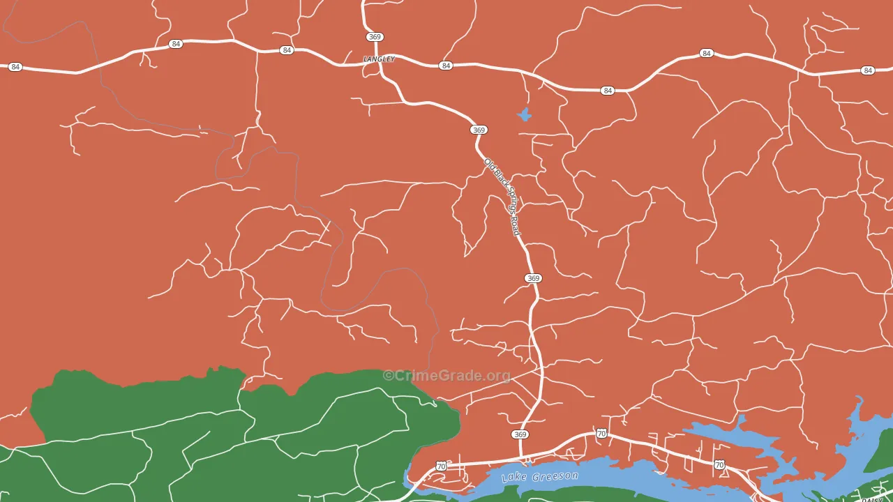 71952, AR Map of Vehicle Theft Rates