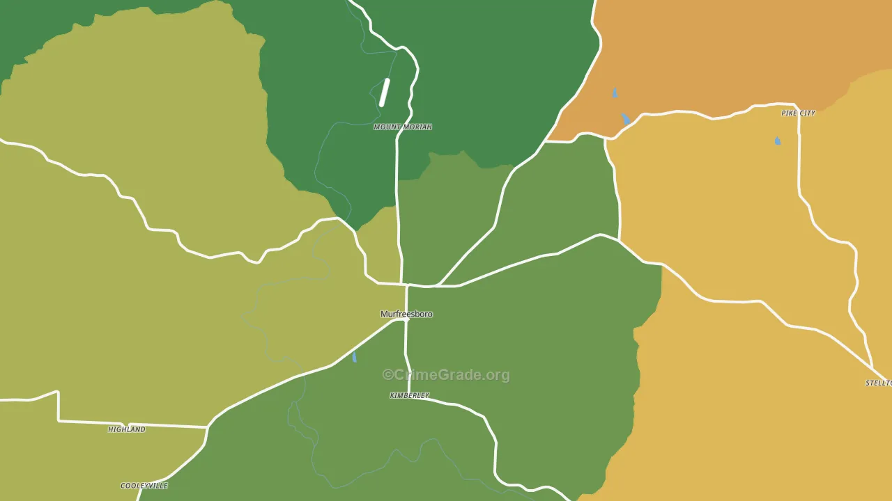 71958, AR Map of Vehicle Theft Rates