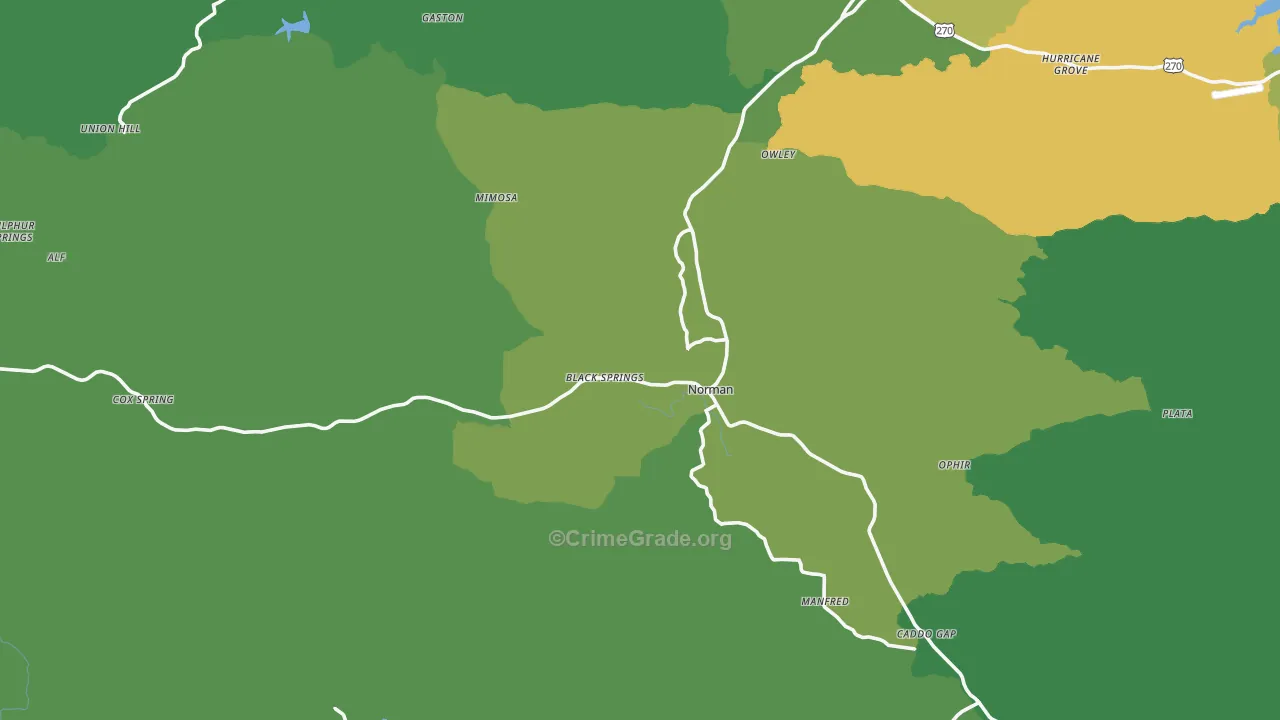 71960, AR Map of Vehicle Theft Rates