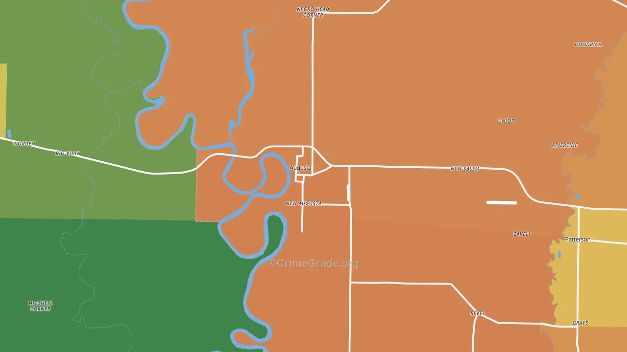 72006, AR Map of Vehicle Theft Rates