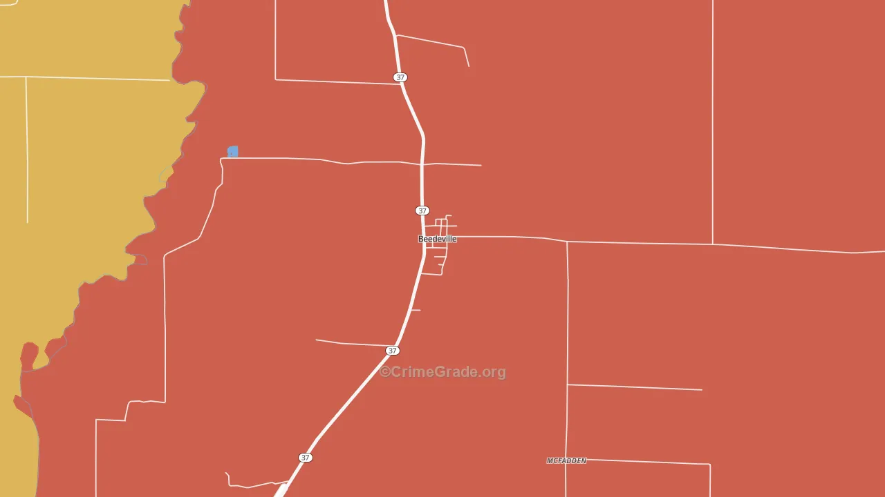72014, AR Map of Vehicle Theft Rates