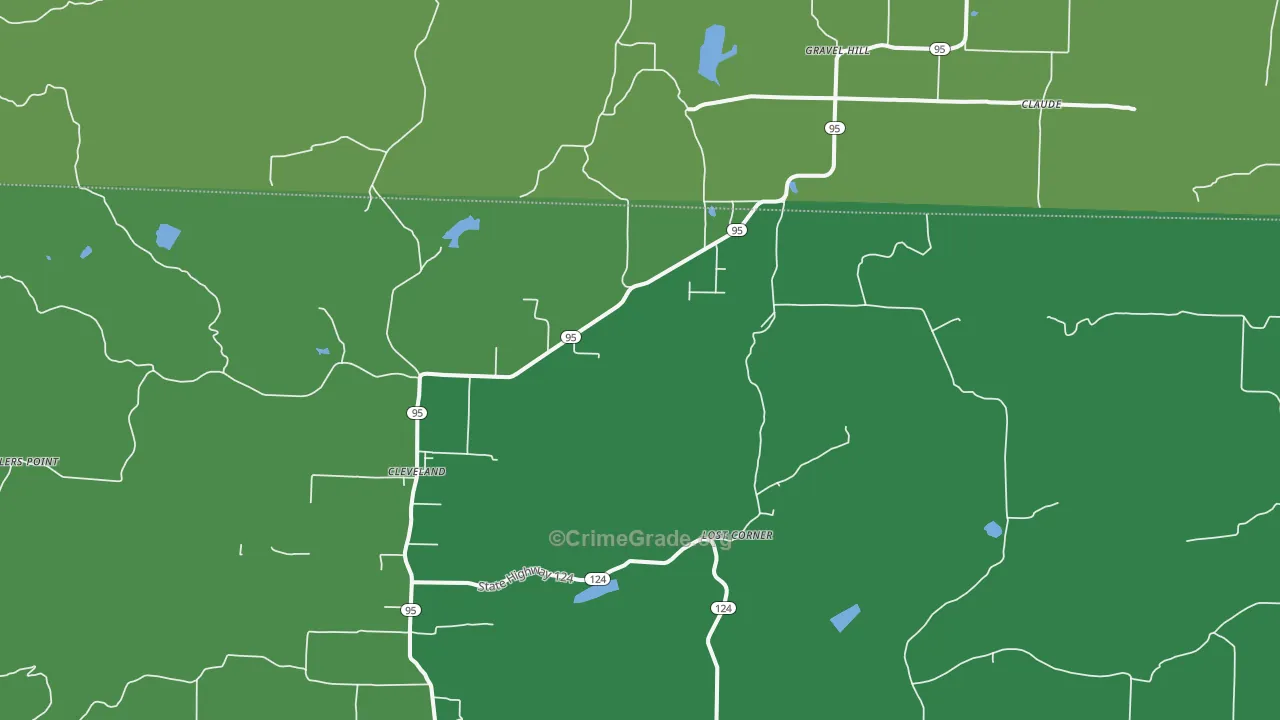 72030, AR Map of Vehicle Theft Rates