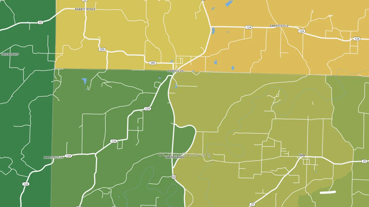 72039, AR Map of Vehicle Theft Rates