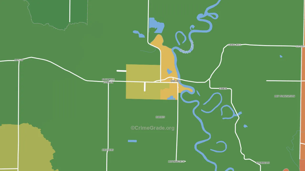 72040, AR Map of Vehicle Theft Rates