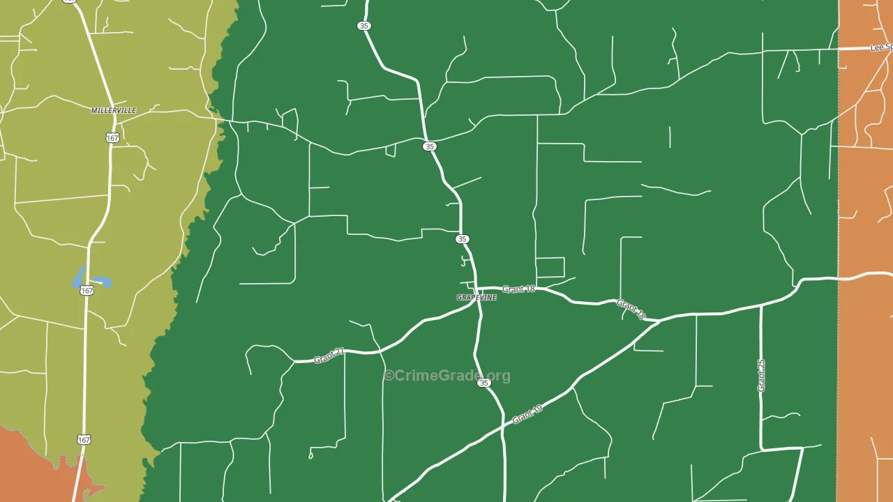 72057, AR Map of Vehicle Theft Rates