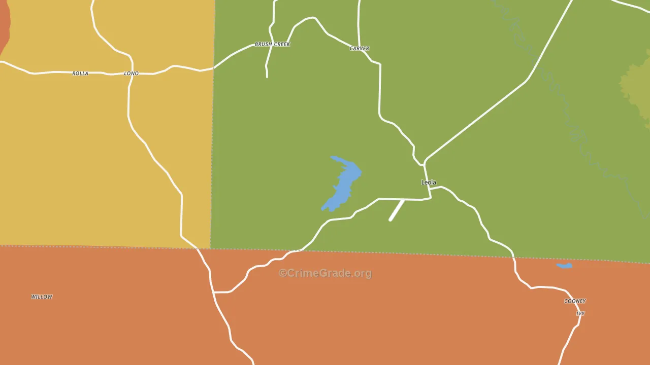 72084, AR Map of Vehicle Theft Rates