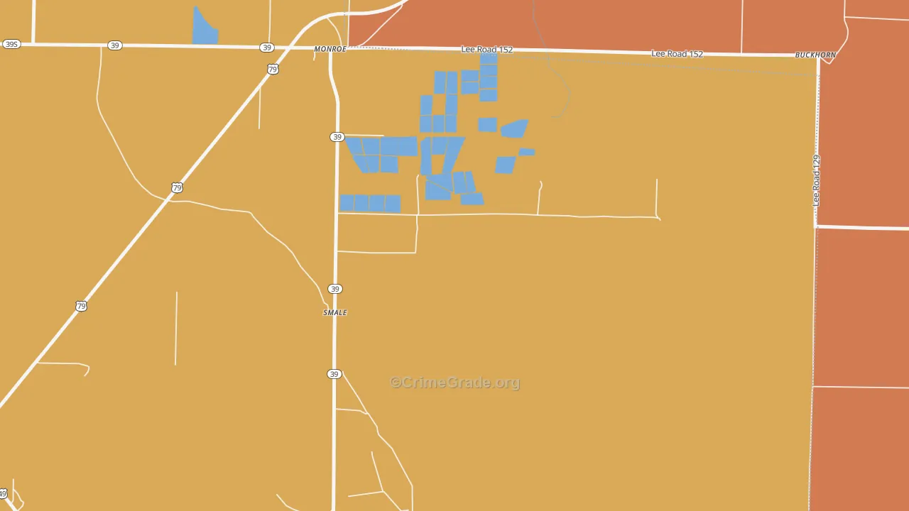 72108, AR Map of Vehicle Theft Rates