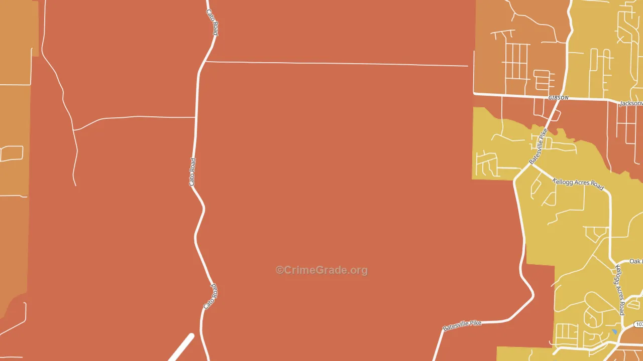 72119, AR Map of Vehicle Theft Rates