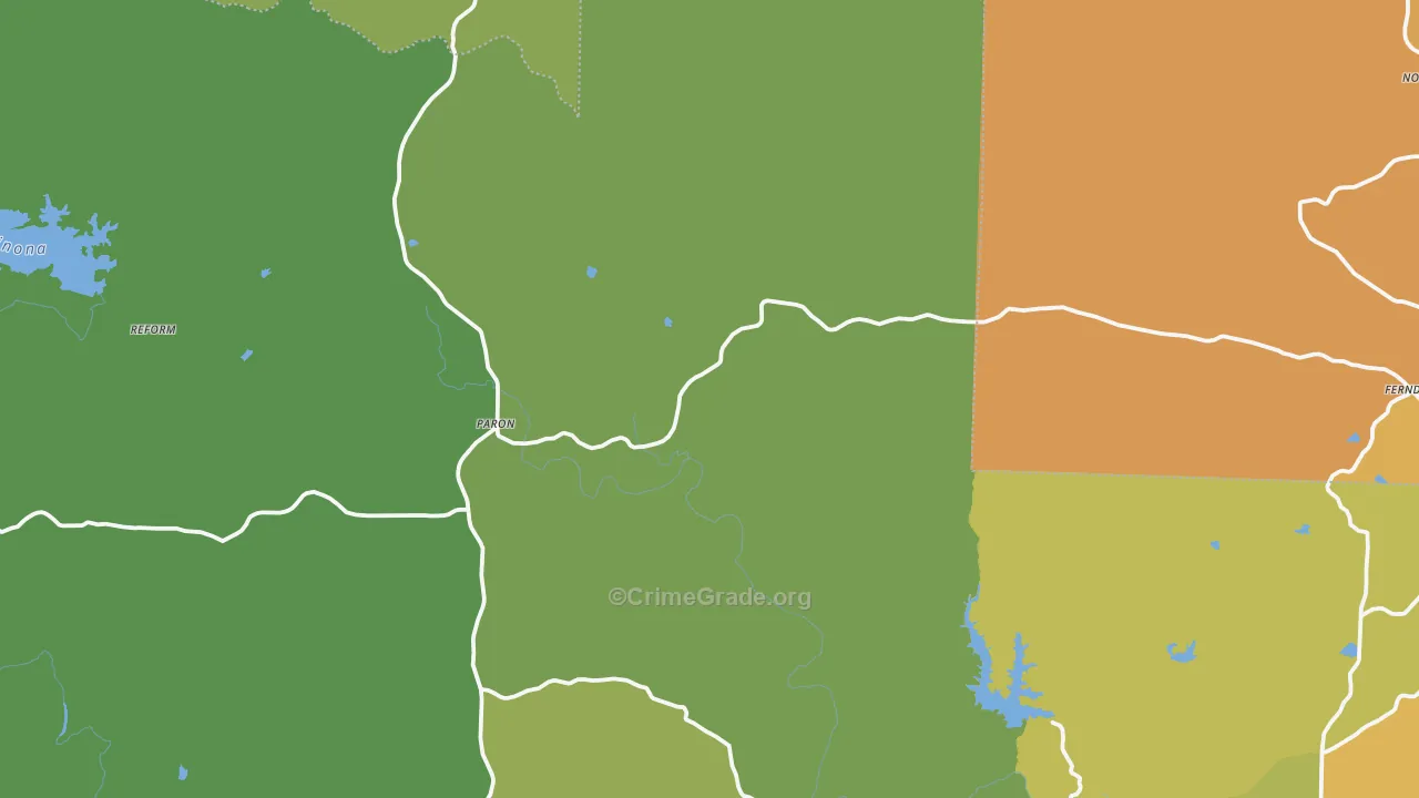 72122, AR Map of Vehicle Theft Rates