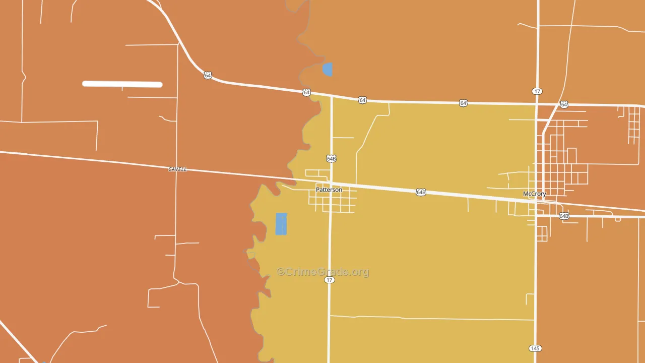 72123, AR Map of Vehicle Theft Rates
