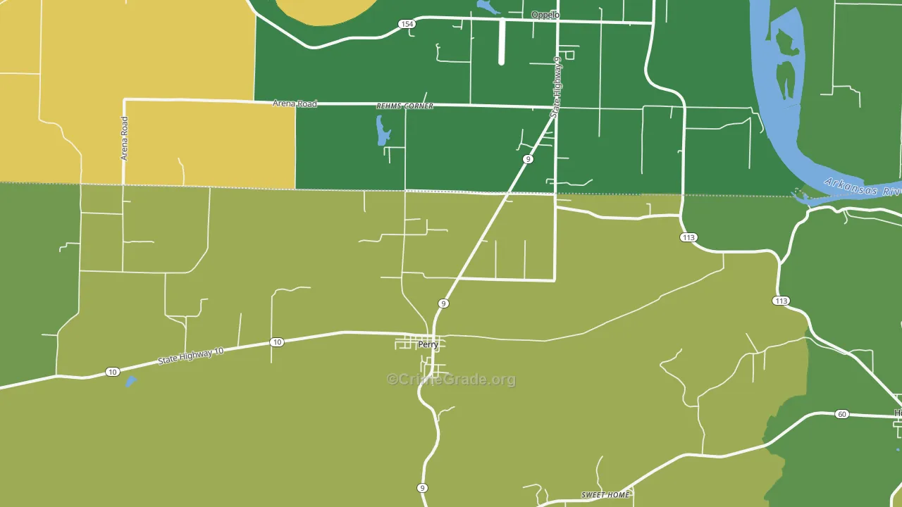 72125, AR Map of Vehicle Theft Rates