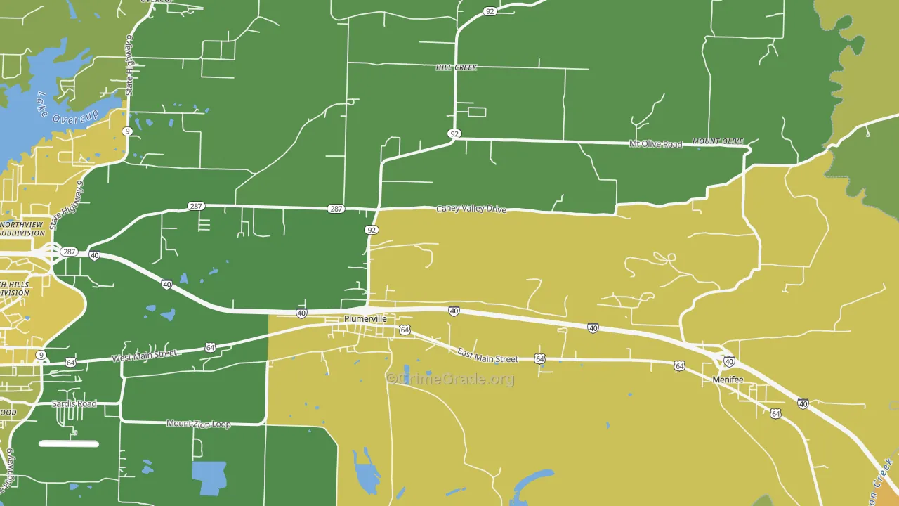 72127, AR Map of Vehicle Theft Rates